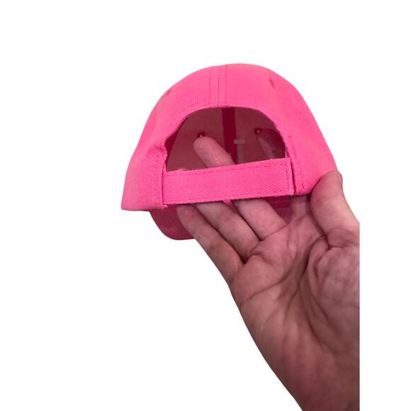Pink Los Angeles Dodgers Cap LA Logo Hat Adjustable Hook Loop Strap NWOT - Picture 5 of 5